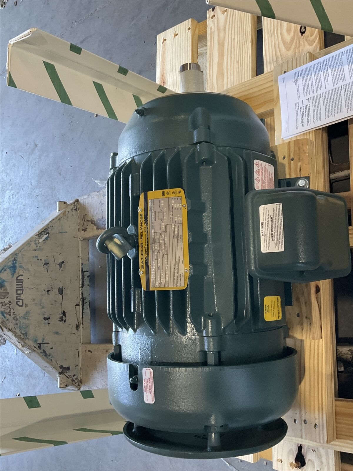 BALDOR RELIANCE VECP2334T SUPER-E MOTOR 60HZ 3PH 20HP 230/460V 1770RPM 373