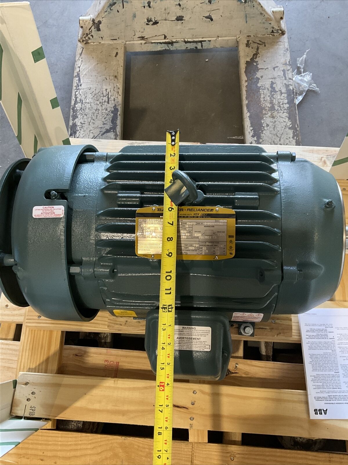 BALDOR RELIANCE VECP2334T SUPER-E MOTOR 60HZ 3PH 20HP 230/460V 1770RPM 373