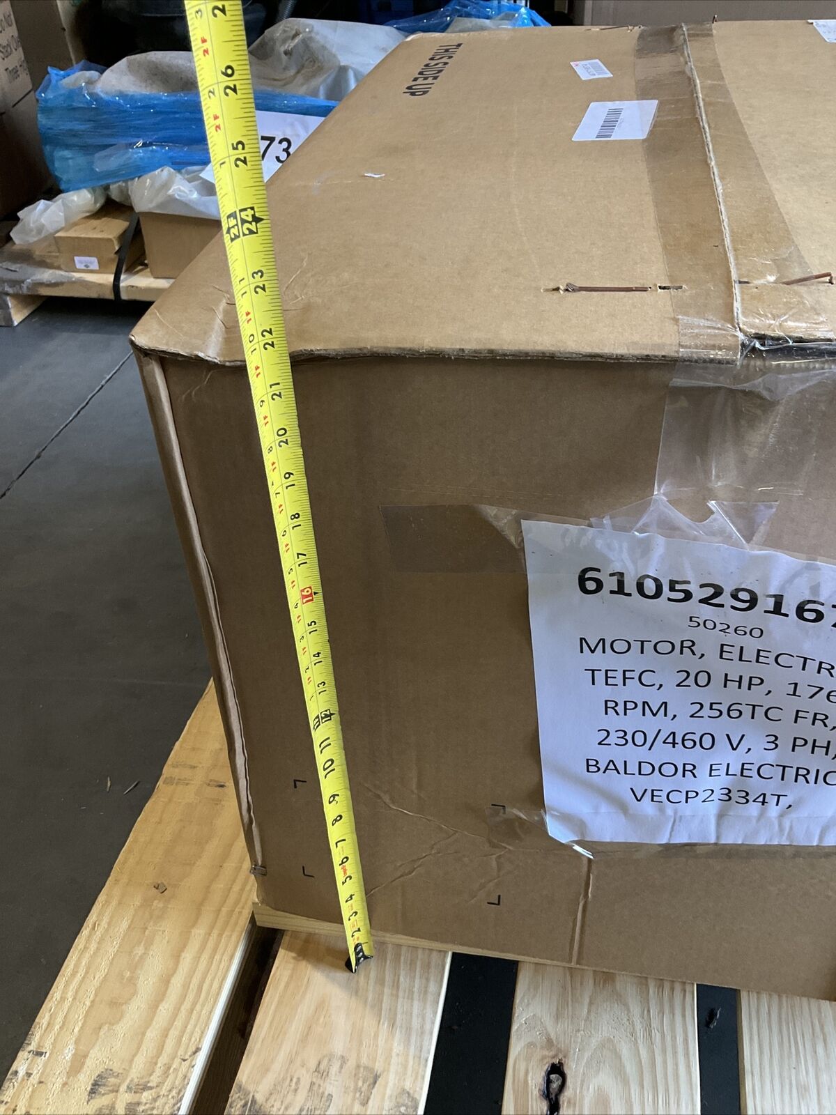 BALDOR RELIANCE VECP2334T SUPER-E MOTOR 60HZ 3PH 20HP 230/460V 1770RPM 373