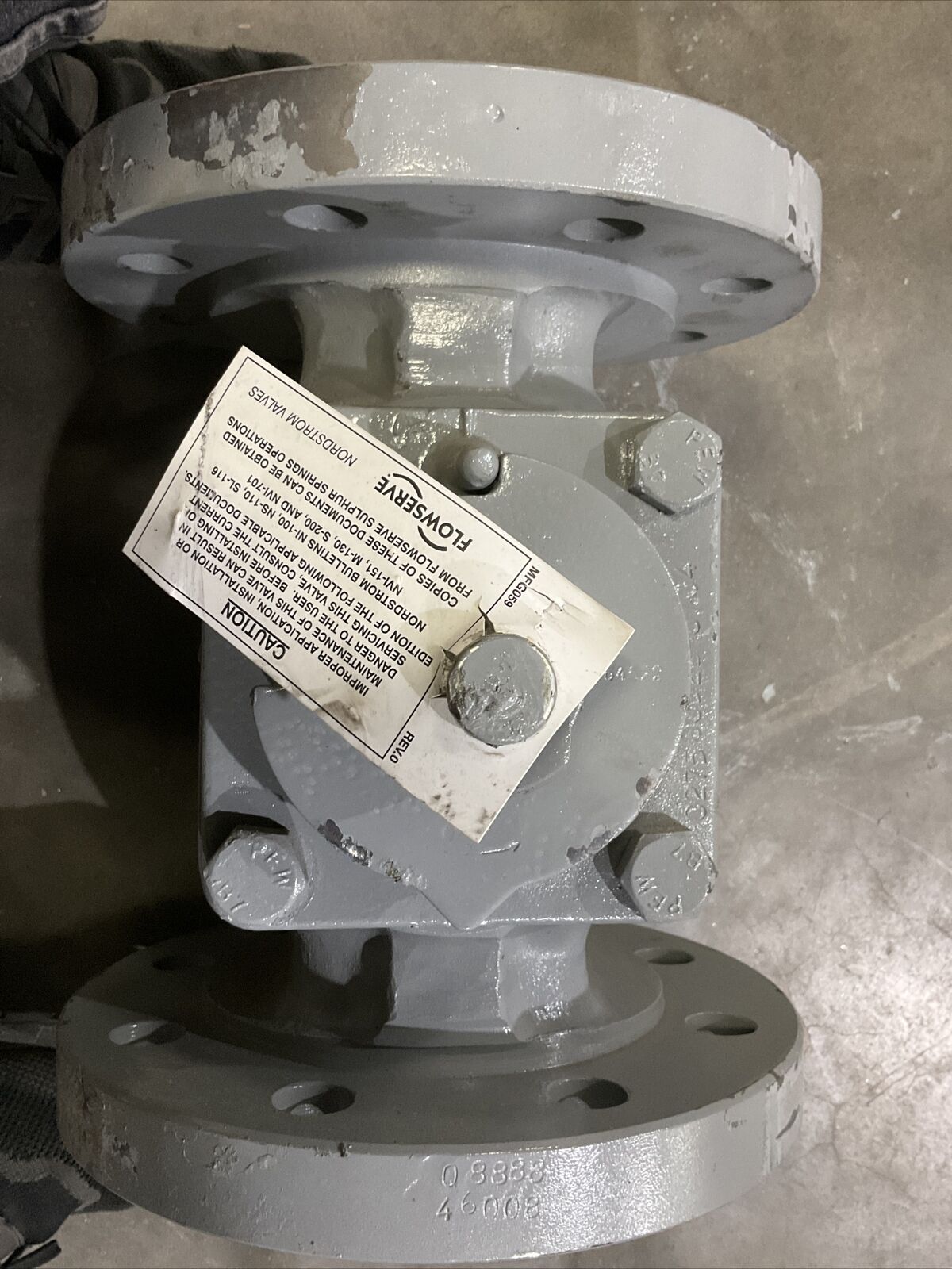 FLOWSERVE 4" F1645021 B16.34 300 SUPER GATE PLUG VALVE 4R 373