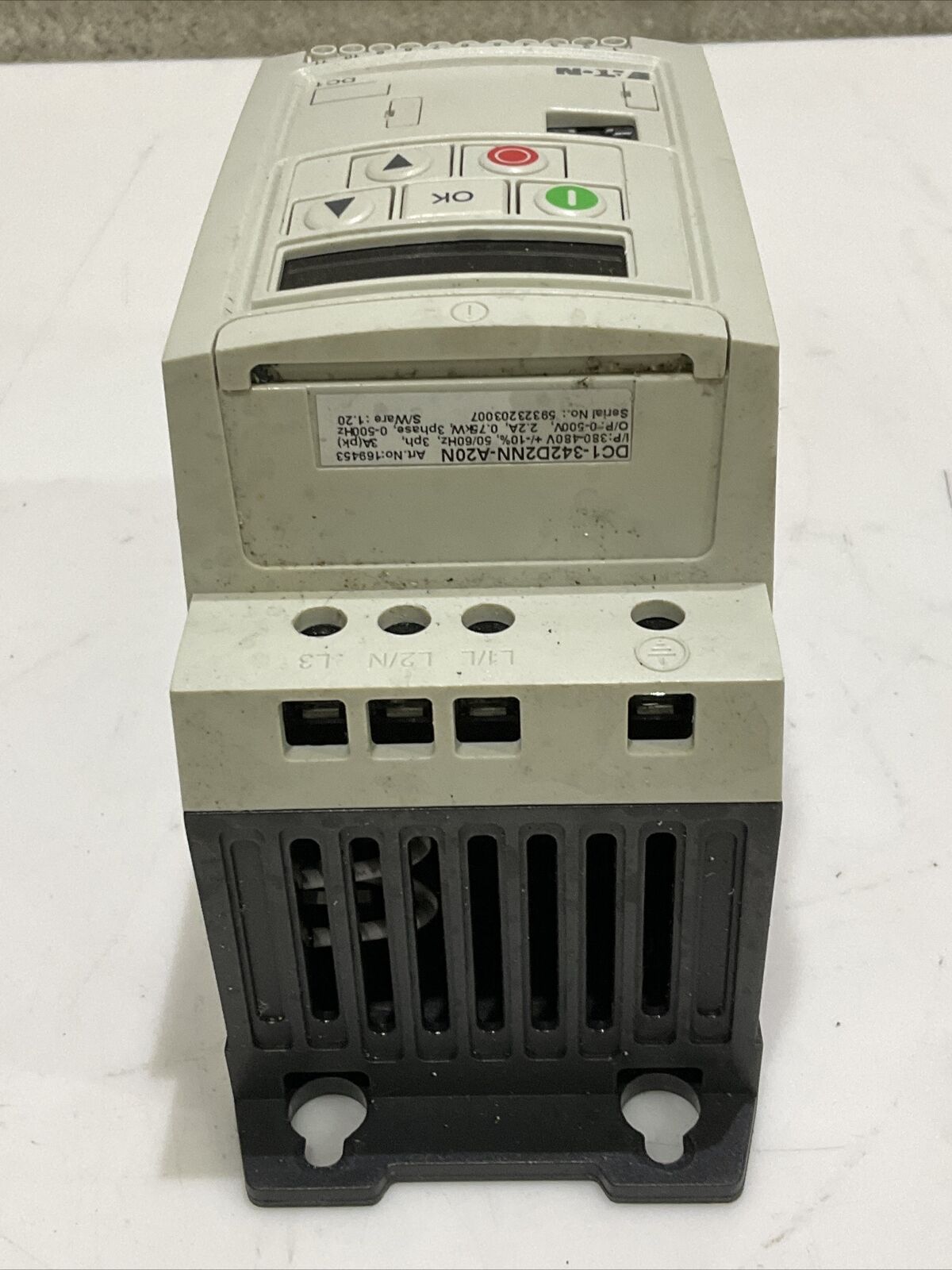 EATON 1HP DC1-342D2NN-A20N POWER XL VARIABLE FREQUENCY DRIVE IP20 CDM