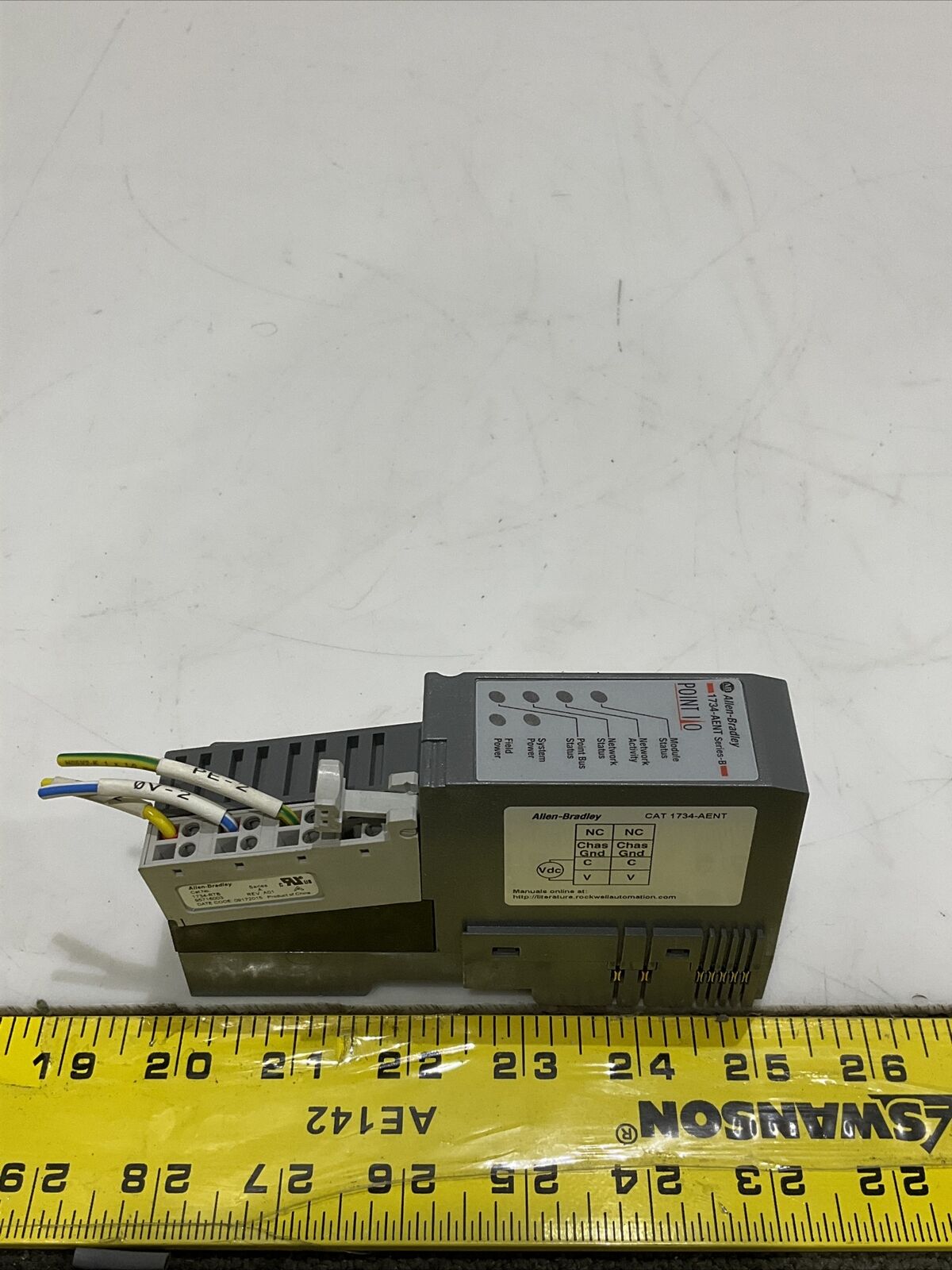 ALLEN BRADLEY 1734-AENT SERIES B POINT 1/0 DIGITAL OUTPUT MODULE CDM