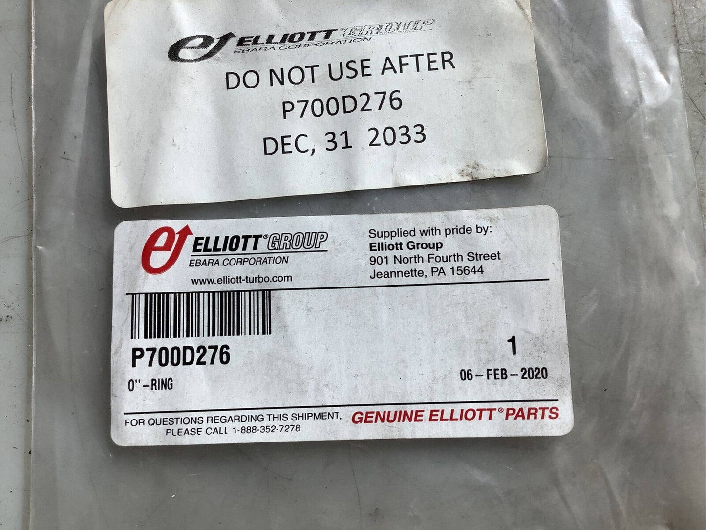 ELLIOTT P700D276 O-RING 476