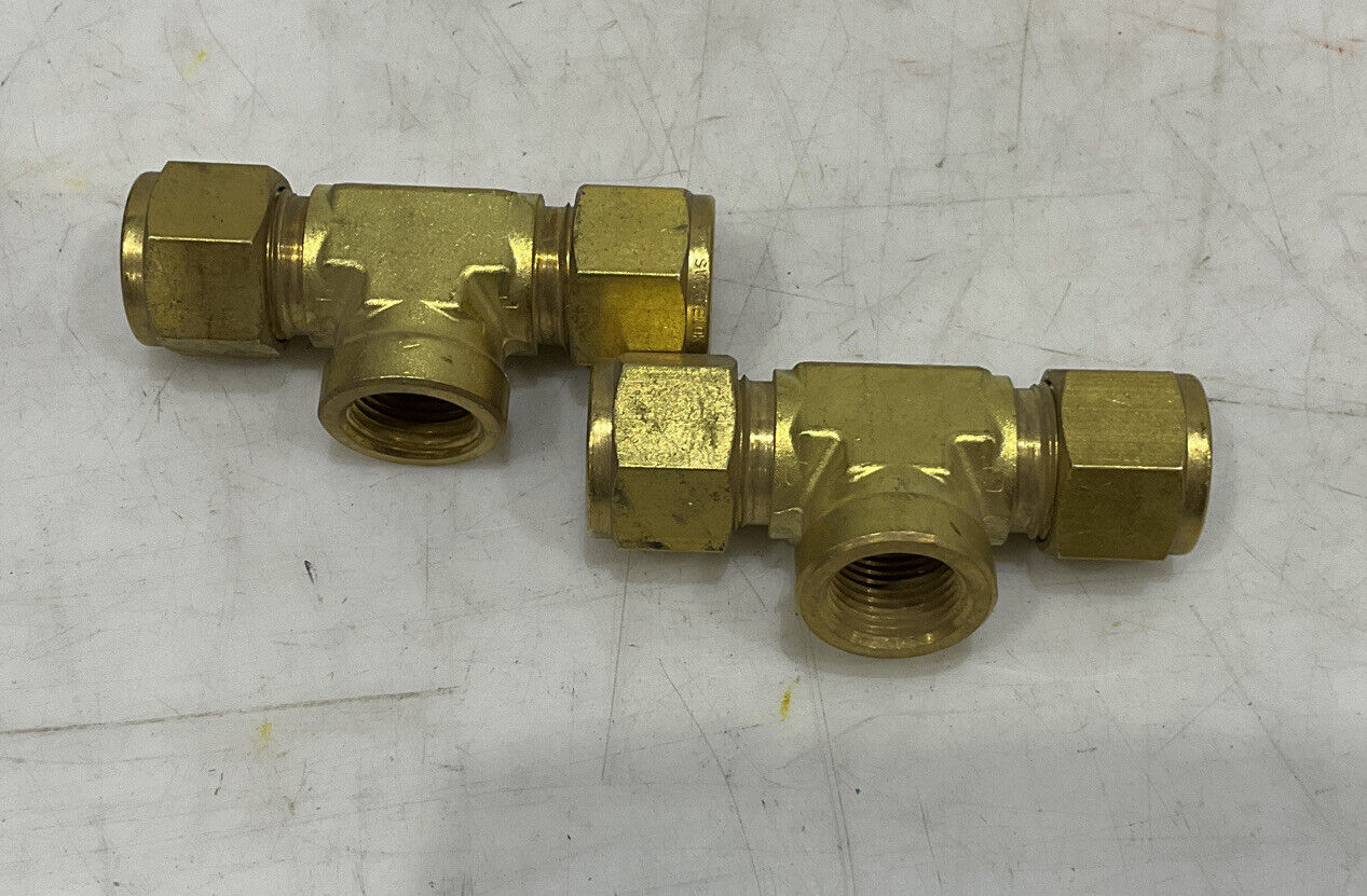 SWAGELOK B-8-T FEMALE TEE LOT OF 2 476