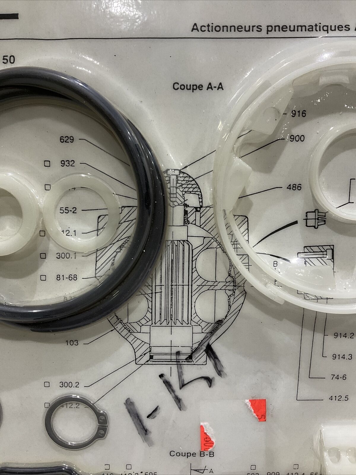 KSB AMRI ACTAIR 3 TO 200 3 TO 50 PNEUMATIC ACTUATOR O RING KIT LOT OF 2 373