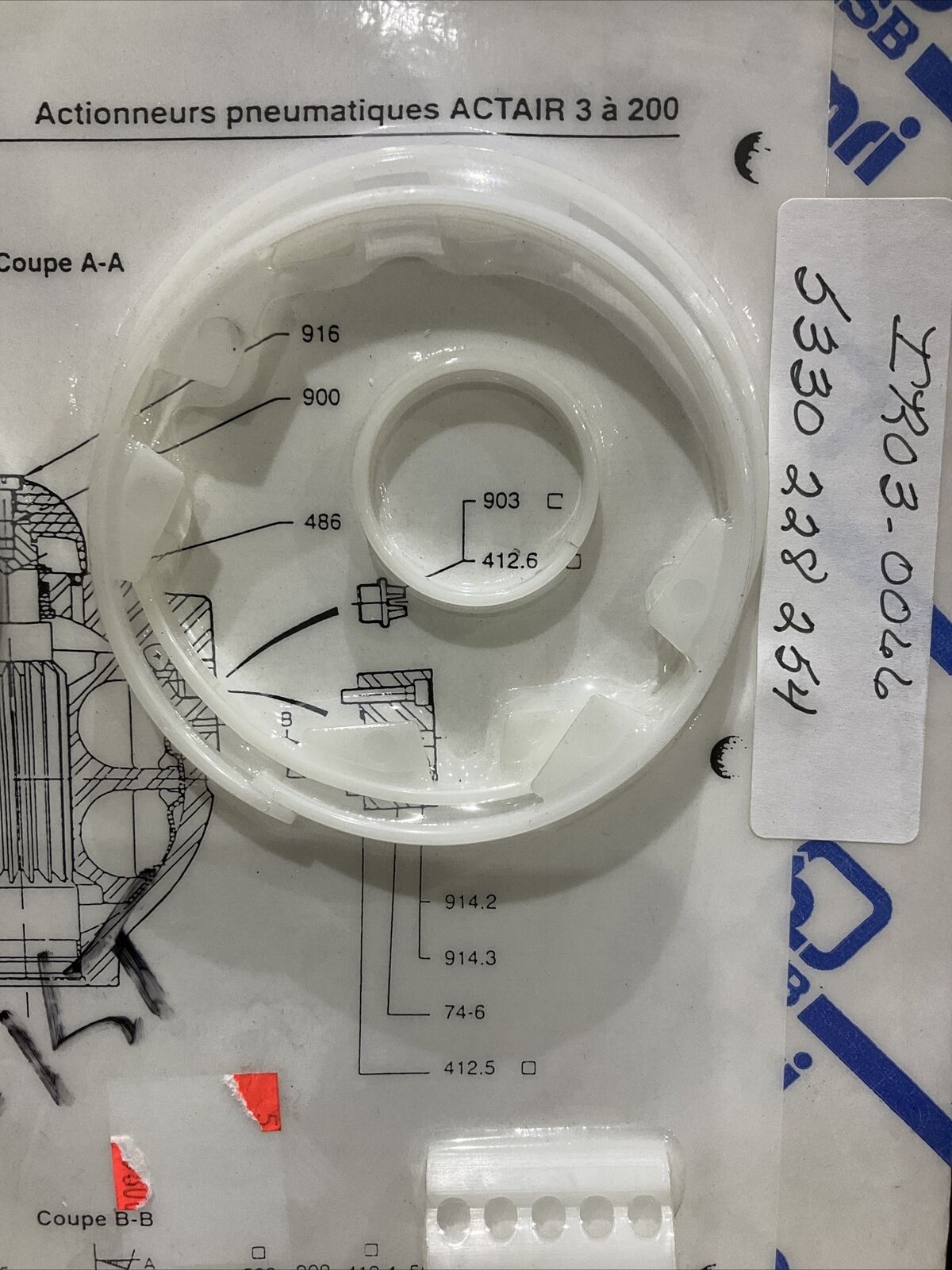 KSB AMRI ACTAIR 3 TO 200 3 TO 50 PNEUMATIC ACTUATOR O RING KIT LOT OF 2 373