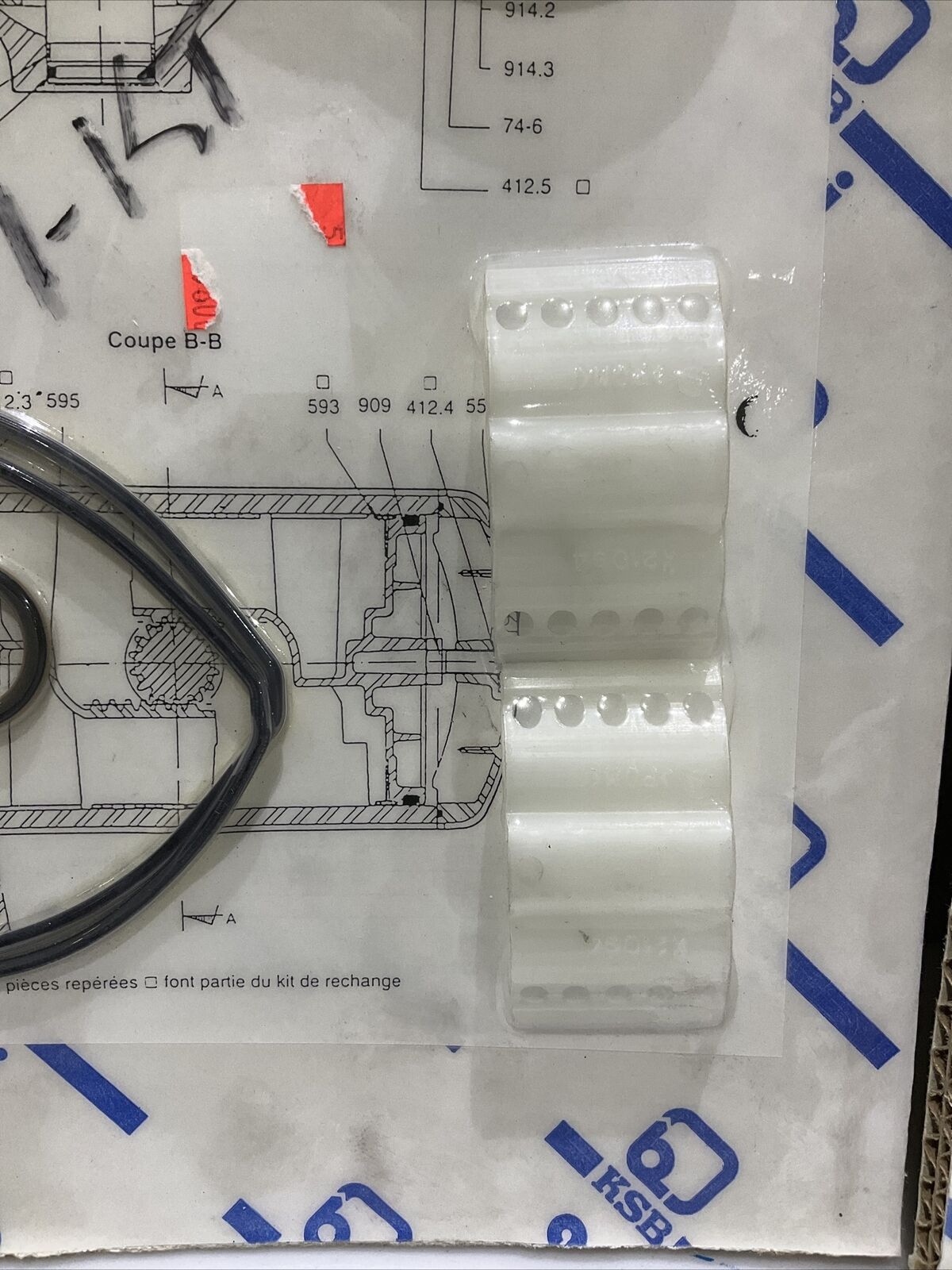 KSB AMRI ACTAIR 3 TO 200 3 TO 50 PNEUMATIC ACTUATOR O RING KIT LOT OF 2 373