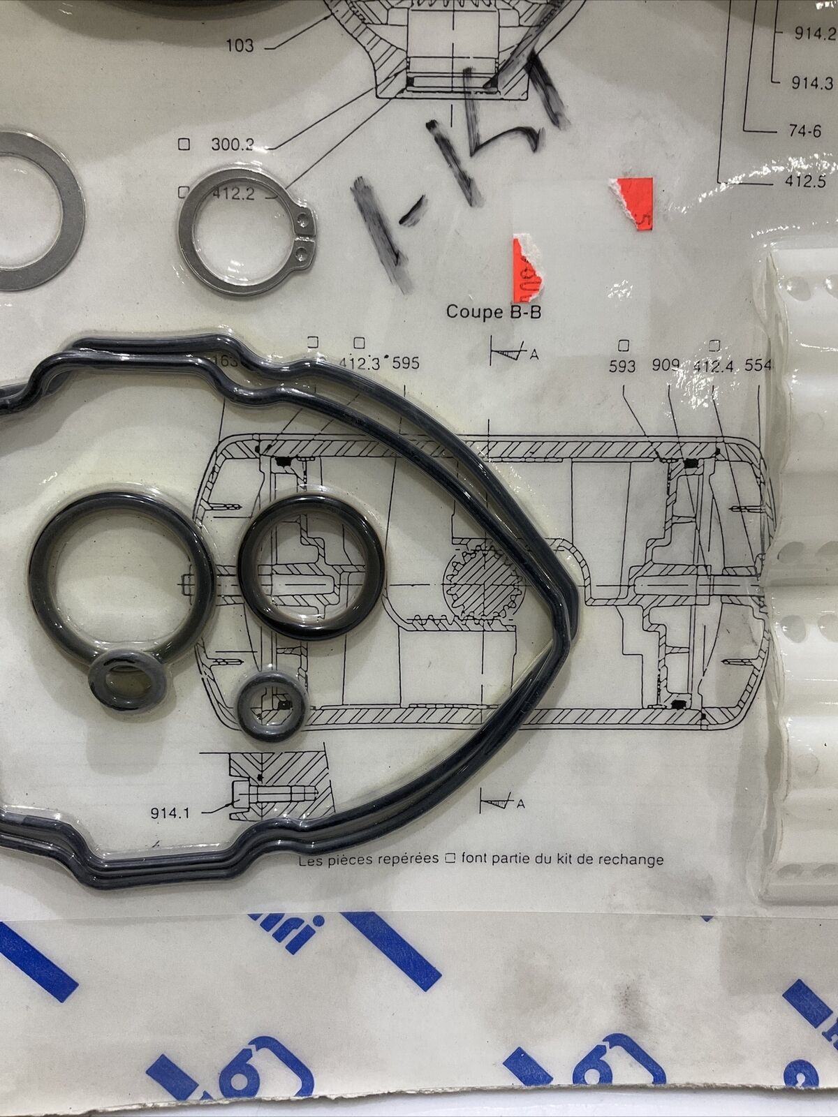 KSB AMRI ACTAIR 3 TO 200 3 TO 50 PNEUMATIC ACTUATOR O RING KIT LOT OF 2 373