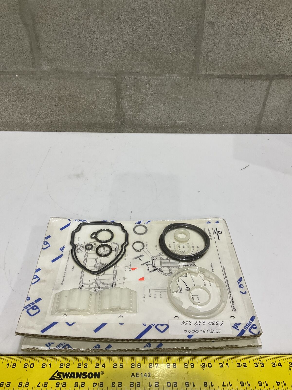 KSB AMRI ACTAIR 3 TO 200 3 TO 50 PNEUMATIC ACTUATOR O RING KIT LOT OF 2 373