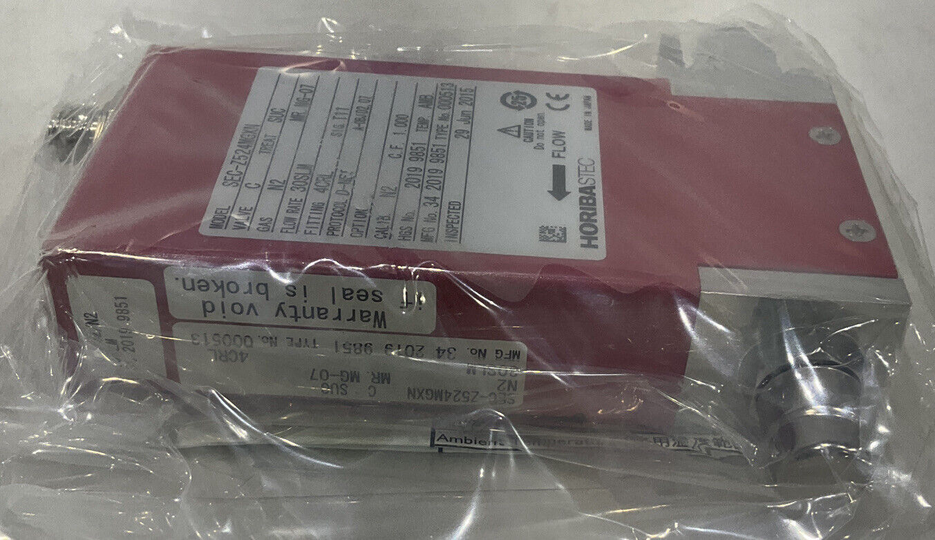 HORIBA STEC SEC-Z524MGXN MASS FLOW CONTROLLER/METER 30SLM N2 373