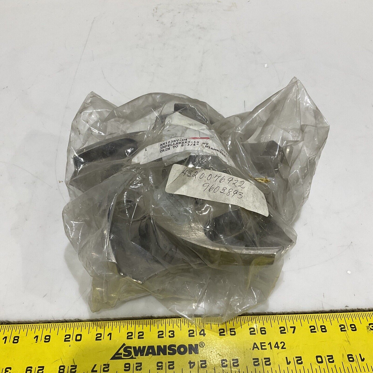 CENTRIFUGAL PUMP MARK II MY35641AA100 5 VANE IMPELLER 4X3-10RB AN103RV-D4 373