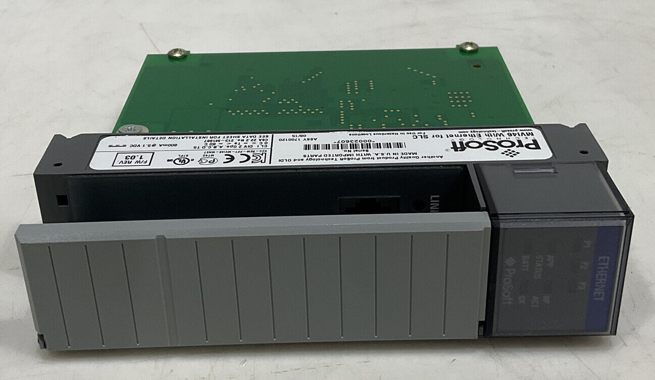 PROSOFT MVI46-MNETC MODBUS TCP/IP COMMUNICATIONS MODULE 373