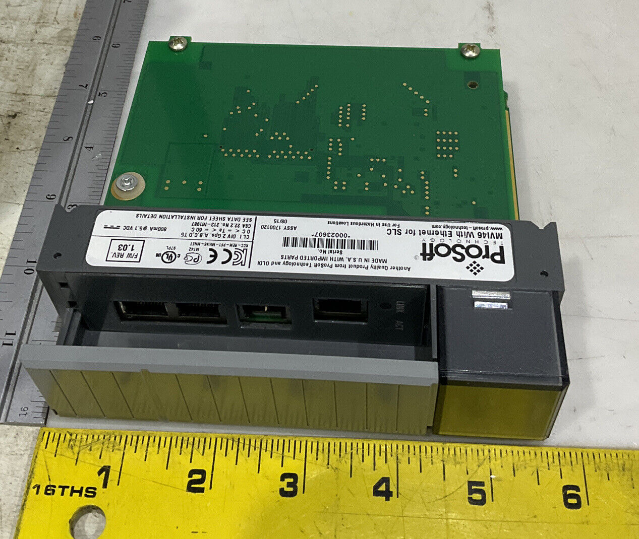 PROSOFT MVI46-MNETC MODBUS TCP/IP COMMUNICATIONS MODULE 373