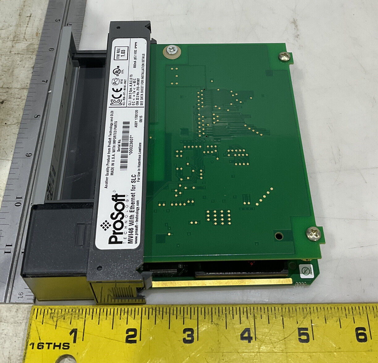 PROSOFT MVI46-MNETC MODBUS TCP/IP COMMUNICATIONS MODULE 373