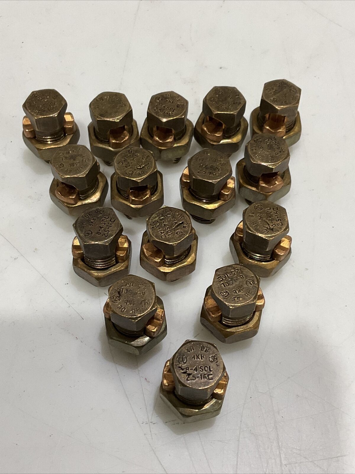 THOMAS & BETTS AH DB 8-4 SOL 2.5-16 SPLIT BOLT CABLE CONNECTERS LOT OF 15 373