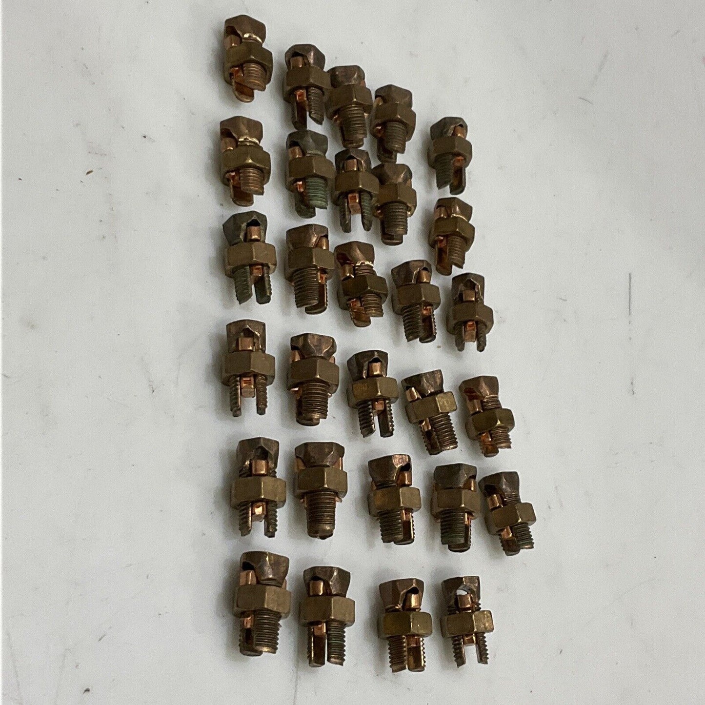 THOMAS & BETTS PUC 16-0 STR S-B SPLIT BOLT CABLE CONNECTOR LOT OF 29 373