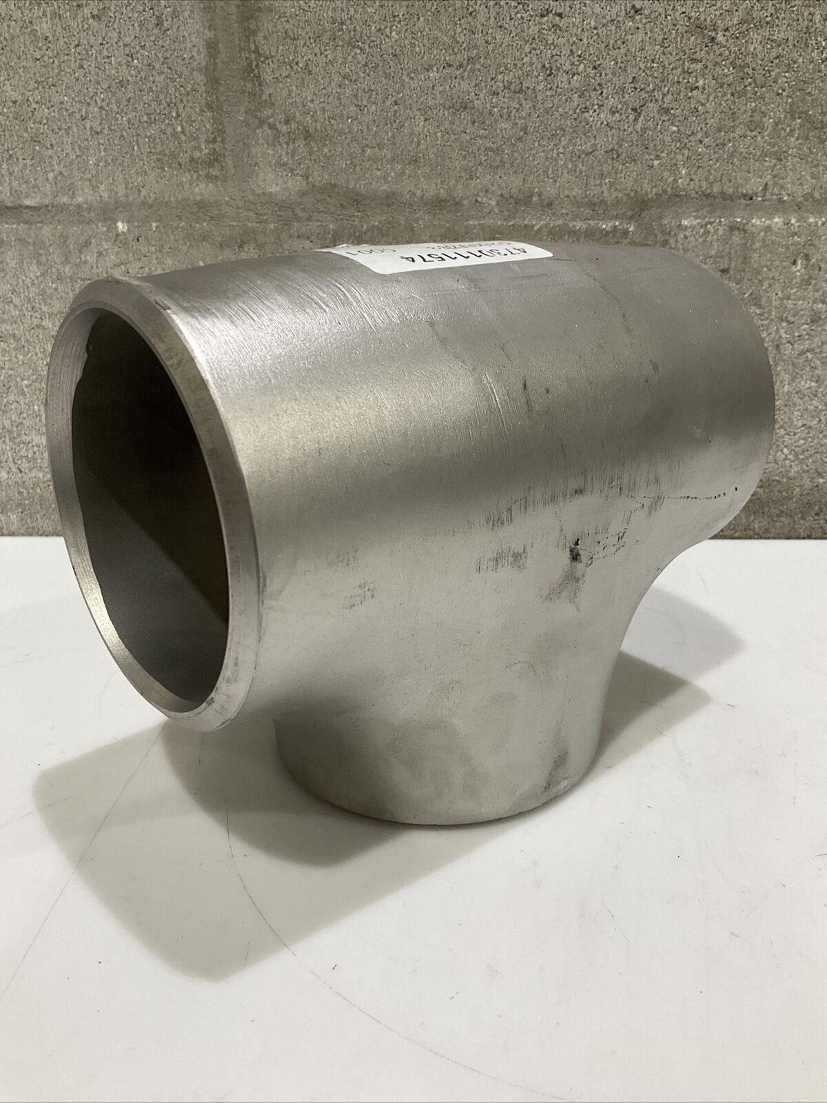 FLOWLINE BUTTWELD SA403 WP316L SCH40 STAINLESS TEE PIPE 4” .237” WALL 373