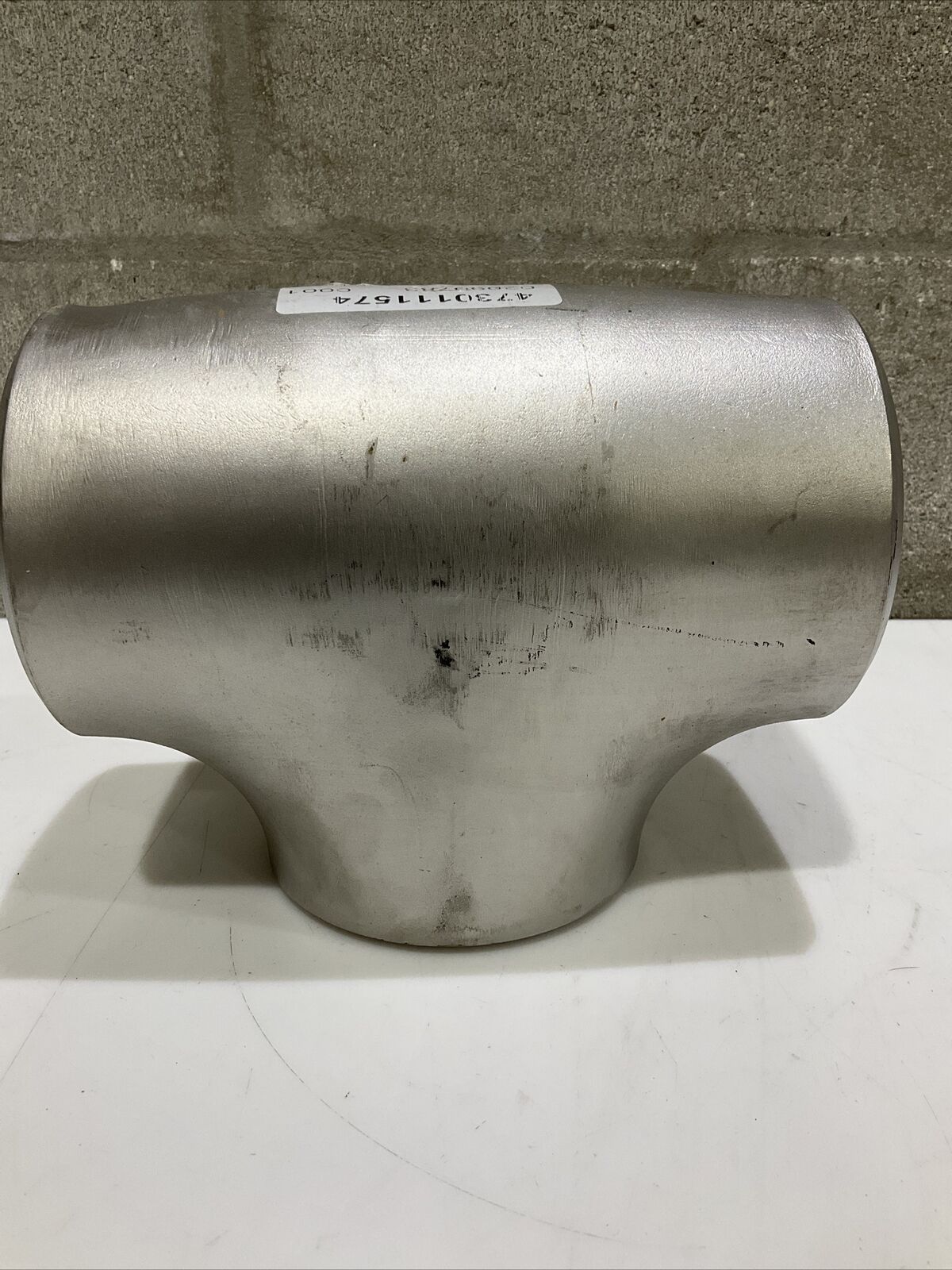 FLOWLINE BUTTWELD SA403 WP316L SCH40 STAINLESS TEE PIPE 4” .237” WALL 373
