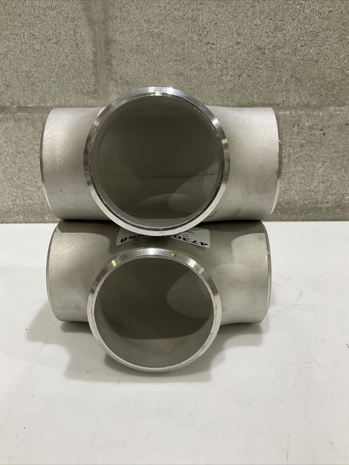 TA CHEN NSF-61-G SA403 WP316L HT-551983 BUTTWELD TEE PIPE SCH40 3” LOT OF 2 373