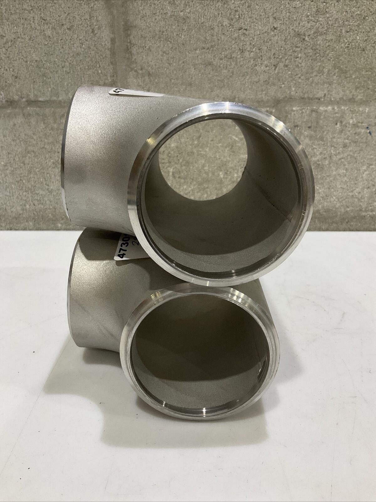 TA CHEN NSF-61-G SA403 WP316L HT-551983 BUTTWELD TEE PIPE SCH40 3” LOT OF 2 373