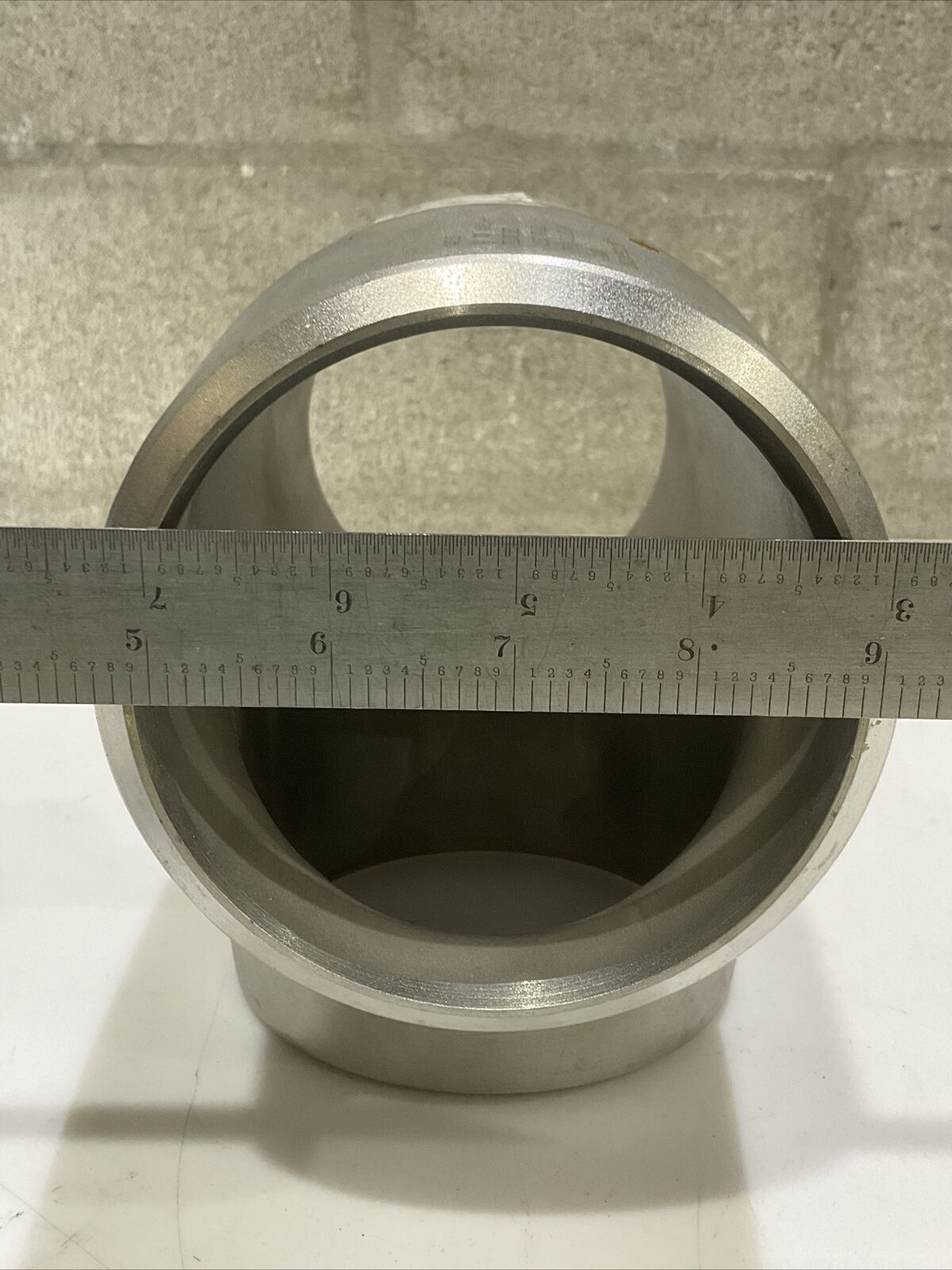 FLOWLINE BUTTWELD SA403 WP316L SCH40 STAINLESS TEE PIPE 4” .237” WALL 373