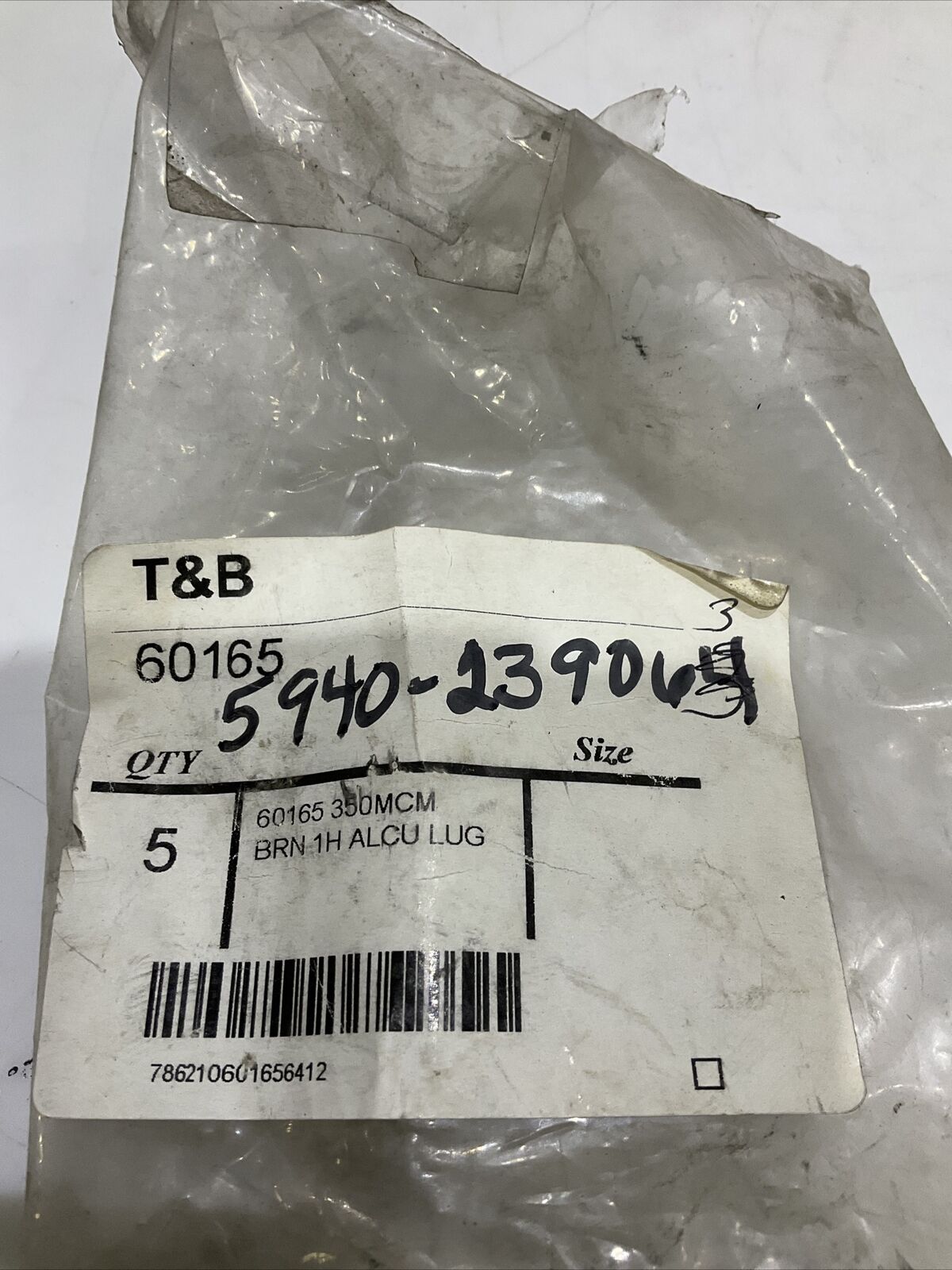 T&B 60165 350MCM BRN 1H ALCU LUG LOT OF 4 373