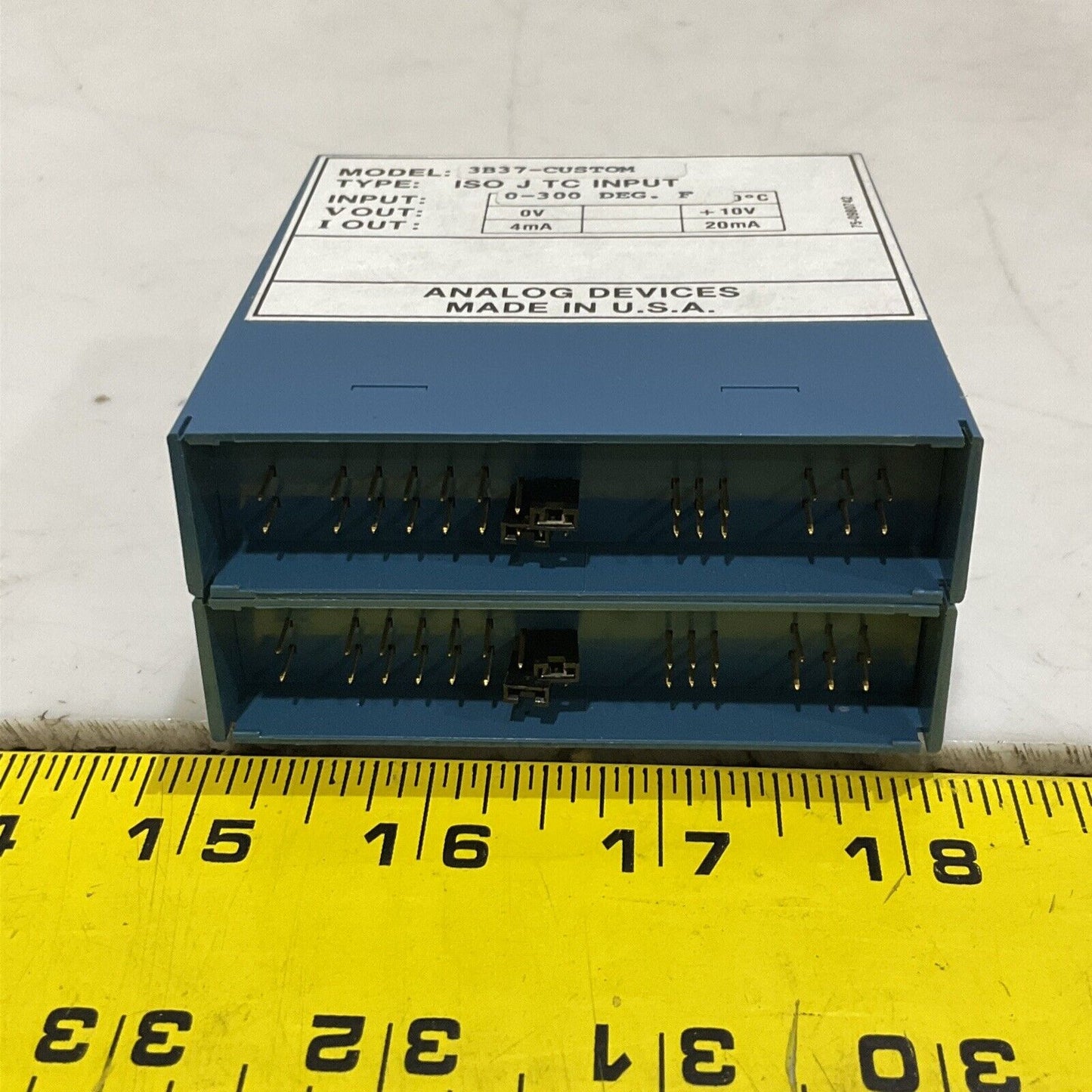 ANALOG DEVICES 3B37-CUSTOM ISOLATED TC INPUT 0-300 DEGREE F LOT OF 2 373