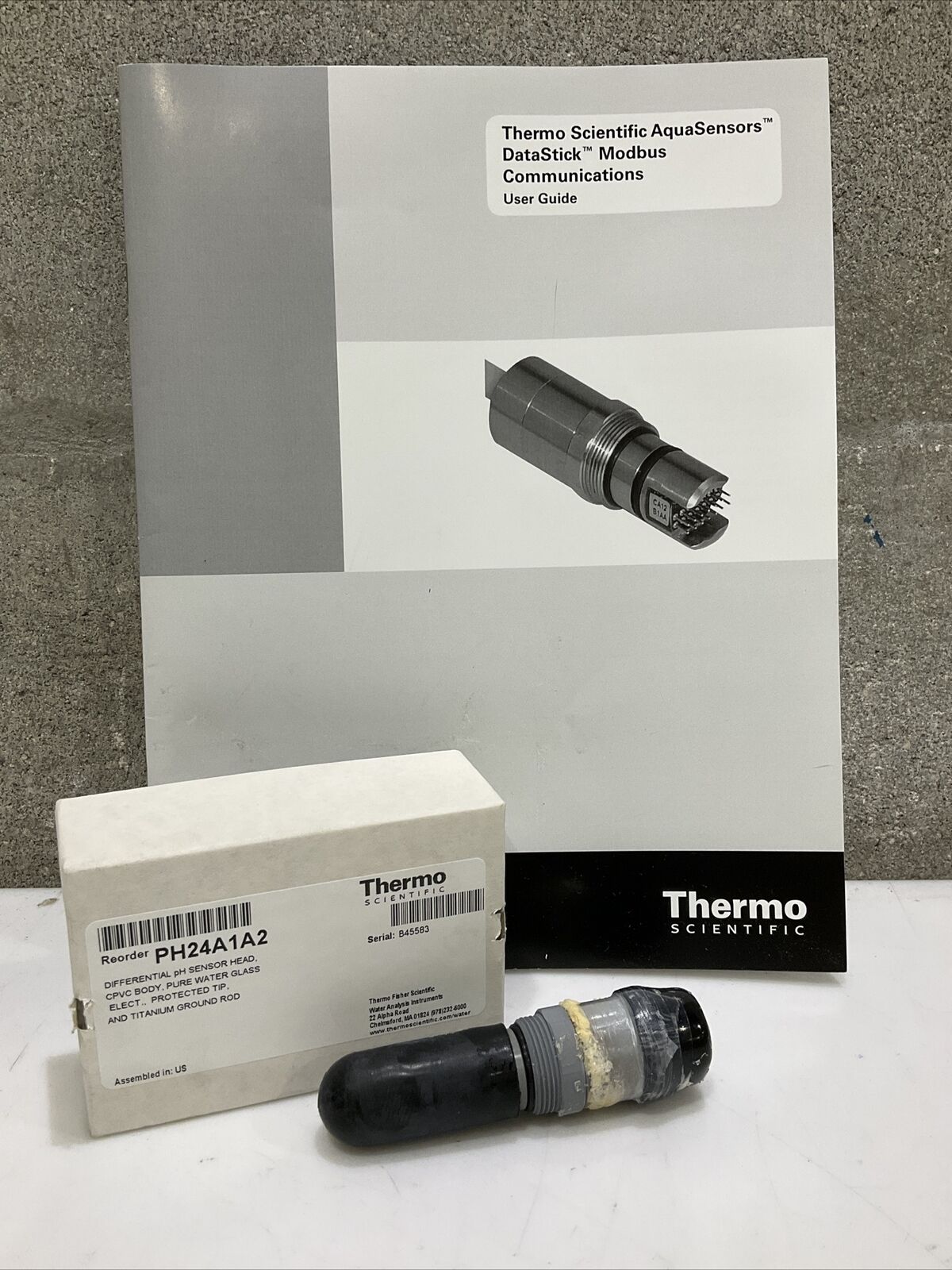 THERMO PH24A1A2 DIFFERENTAL pH SENSOR HEAD CPVC BODY PURE WATER GLASS 373