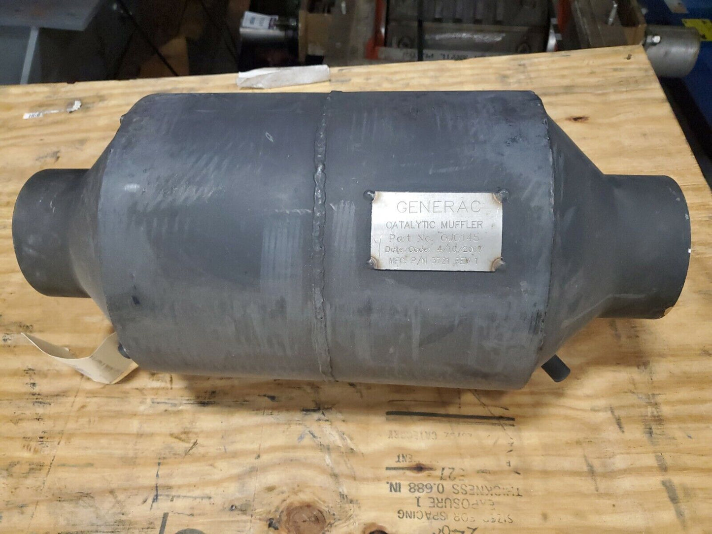 GENERAC 0J0145 CATALYTIC CONVERTER CATALYST MUFFLER 5" IN/OUT