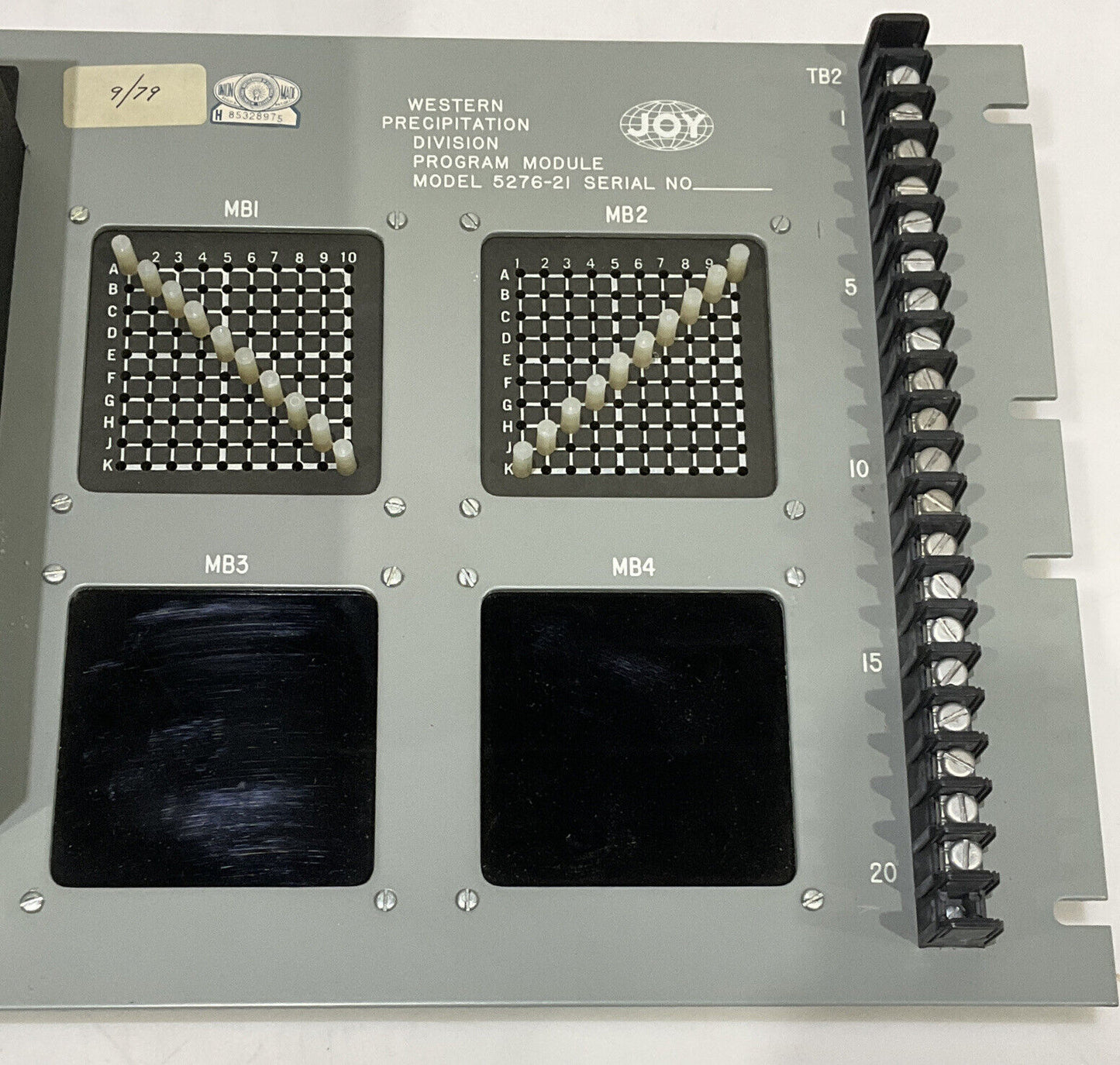 ALLEN SHERMAN 5276-21 PROGRAM MODULE 373
