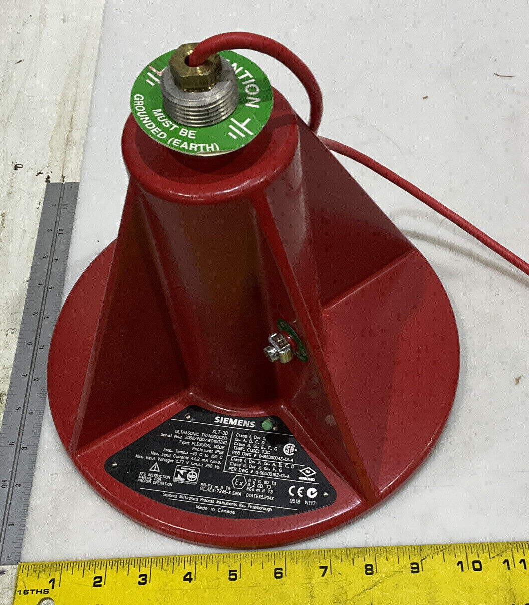 SIEMENS XLT-30 ULTRASONIC 7ML11412BE30 TRANSDUCER FLEXURAL 373