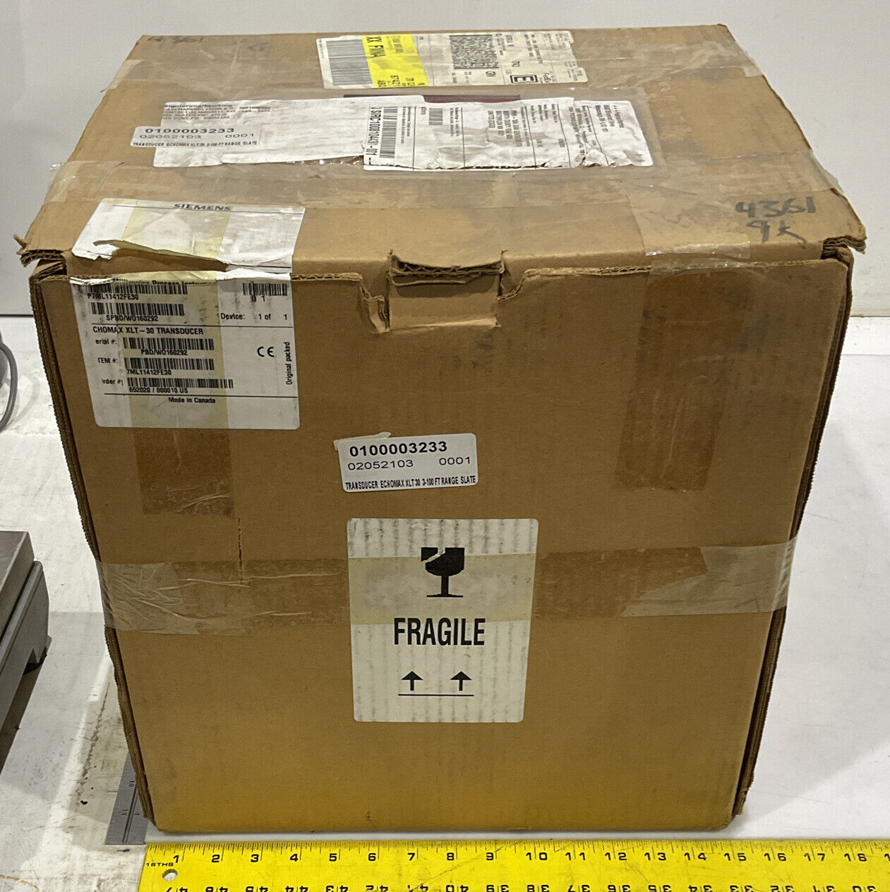SIEMENS XLT-30 ULTRASONIC 7ML11412BE30 TRANSDUCER FLEXURAL 373