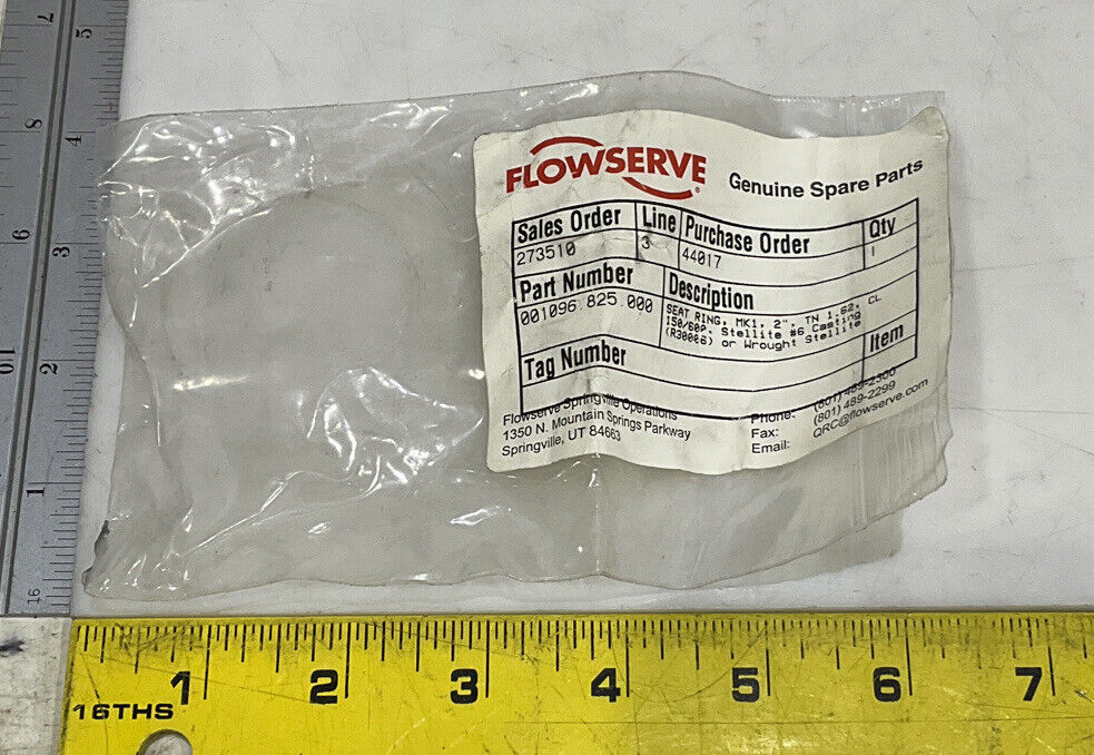 FLOWSERVE 001096.825.000 SEAT RING 2” 373