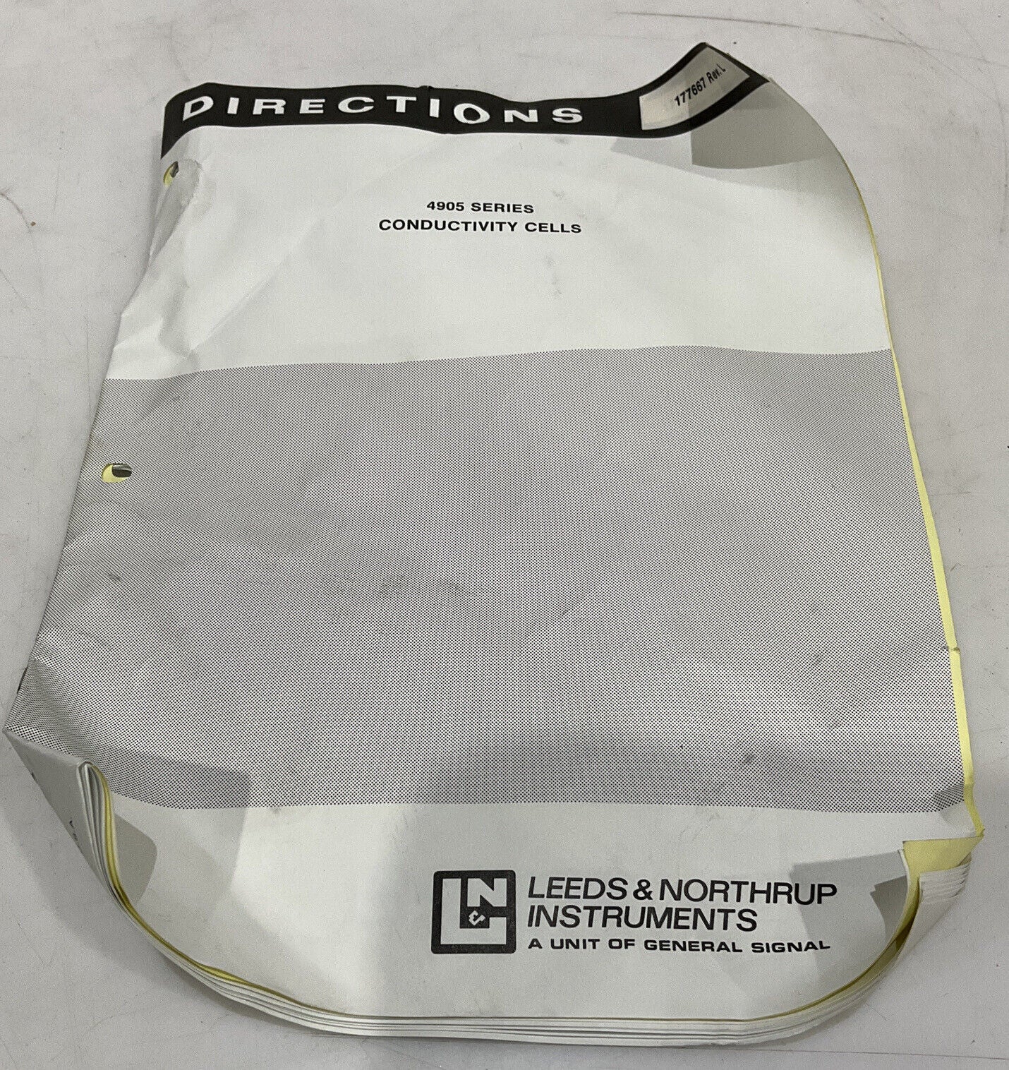 LEEDS AND NORTHRUP 4905-01-44-009-7 CONDUCTIVITY CELL 373