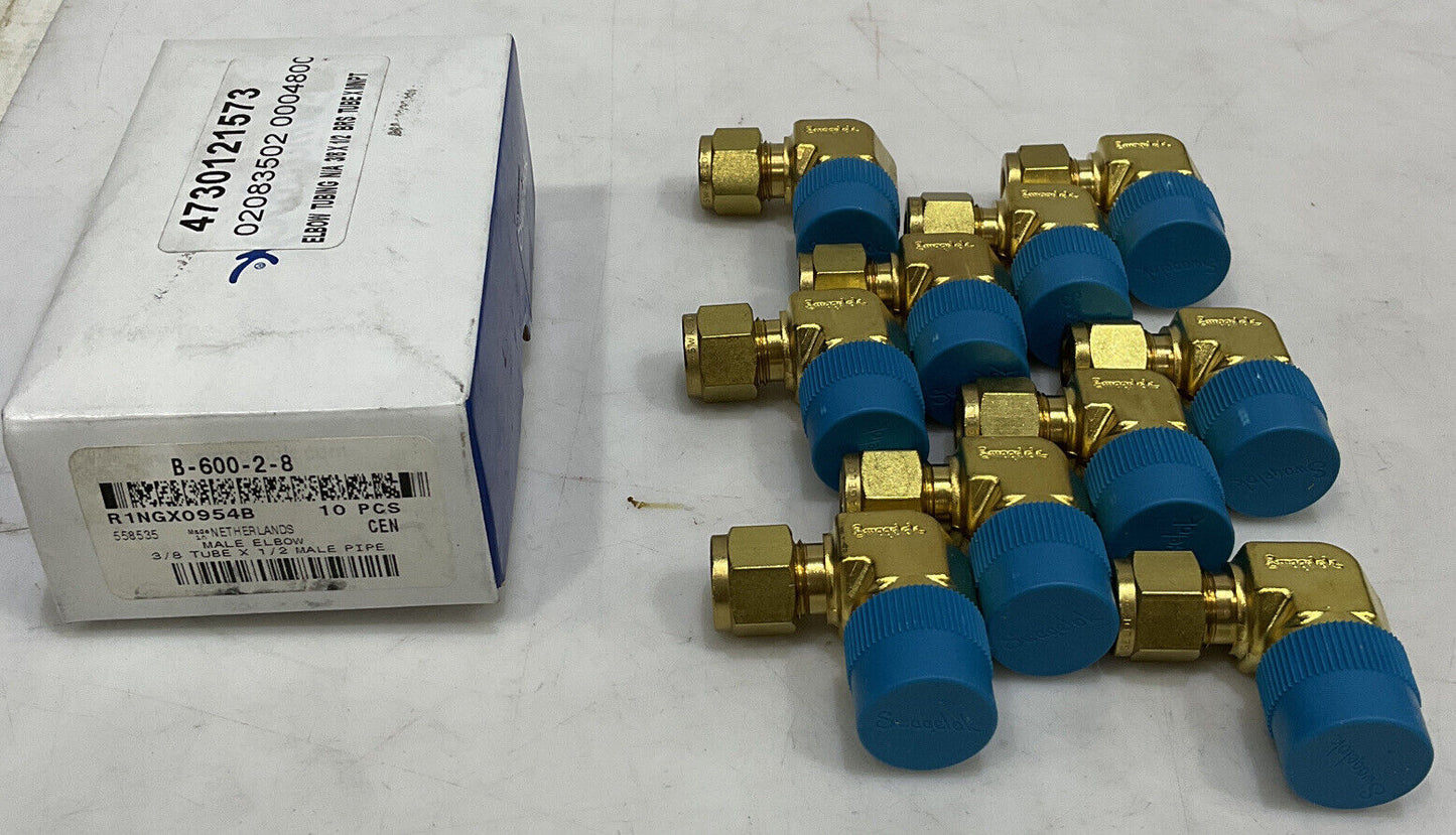 SWAGELOK B-600-2-8 MALE ELBOW LOT OF 10 373