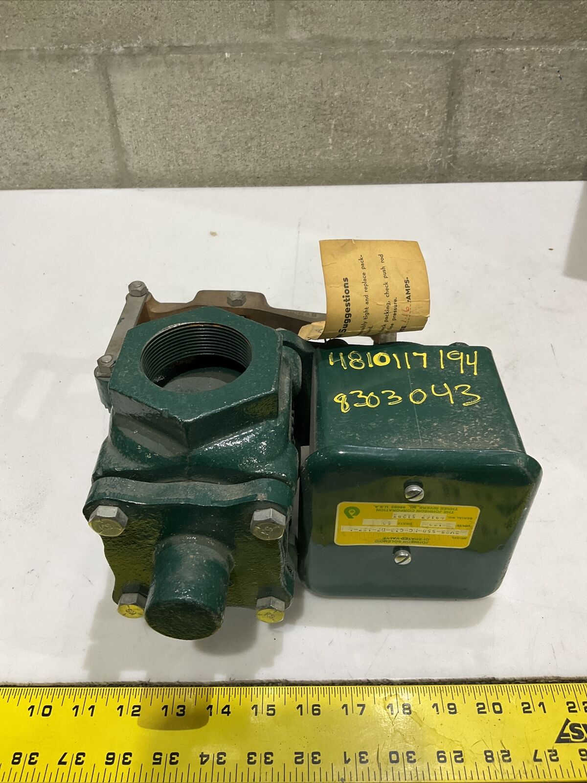 JOHNSON SV2S-550-NC-CIS-D7-127-1 SOLENOID OPERATED VALVE 474