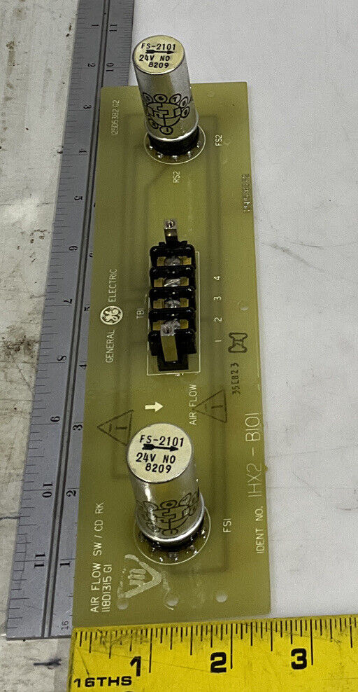 GENERAL ELECTRIC IHX2-B101 AIR FLOW SW/CD RK 118D1315 G1 373