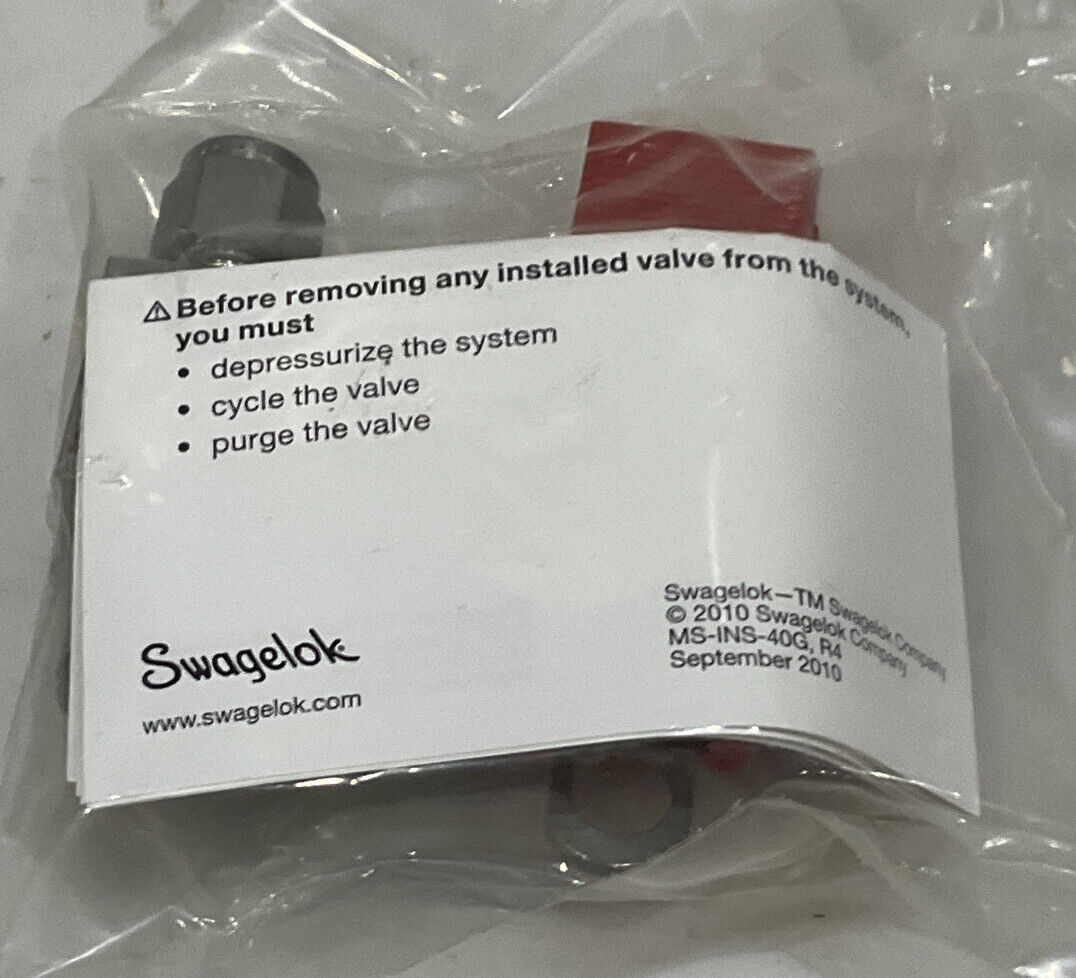 SWAGELOK SS-43GVS4-LL-RD BALL VALVE 373