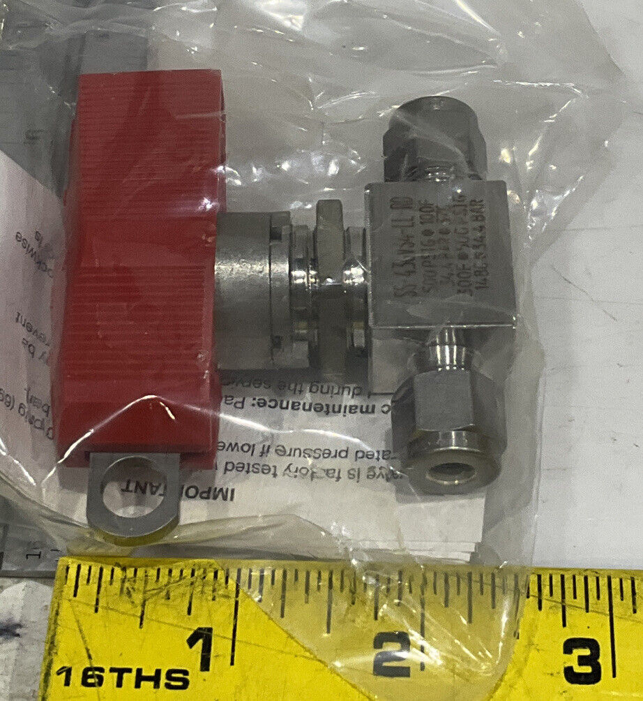 SWAGELOK SS-43GVS4-LL-RD BALL VALVE 373