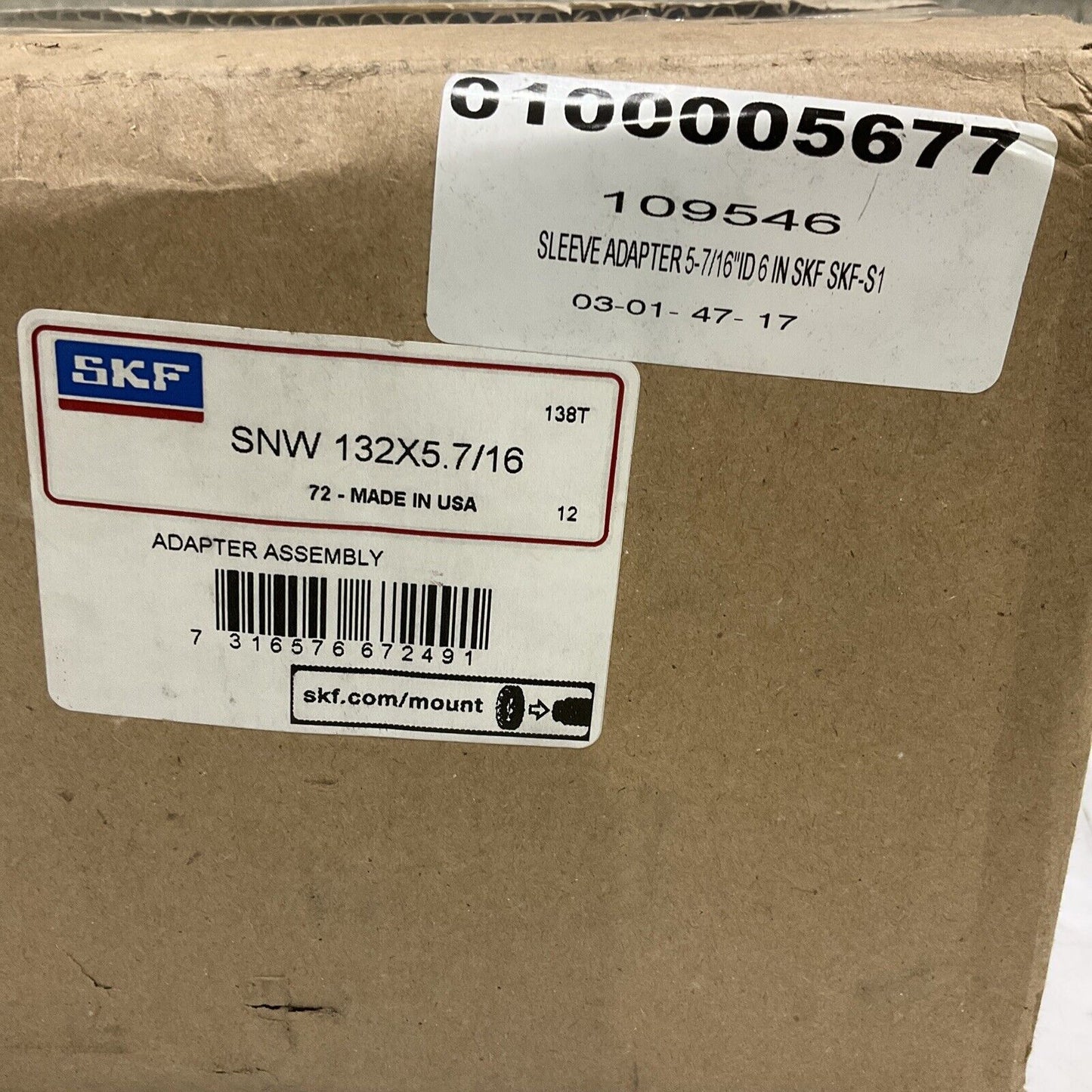 SKF SNW 132 X 5.7/16 SLEEVE ADAPTER ASSEMBLY 373