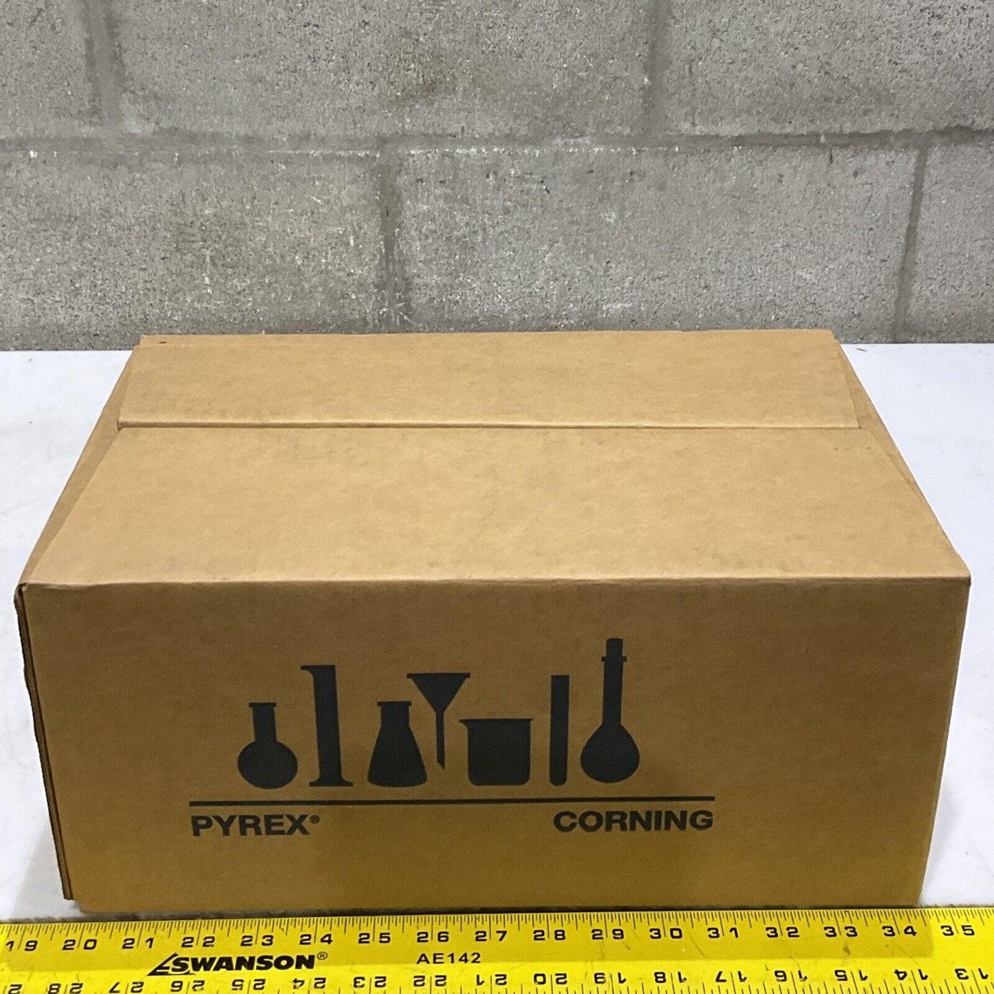 PYREX CORNING 6220-100 7740 PLAIN FILLING POWDER FUNNEL 100 MM LOT OF 6 373