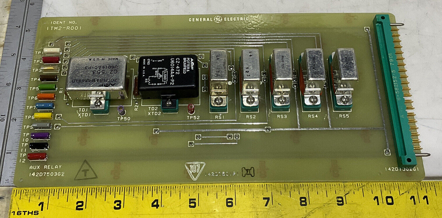 GENERAL ELECTRIC 1TM2-R001 142D7503G2 AUX RELAY MODULE 373