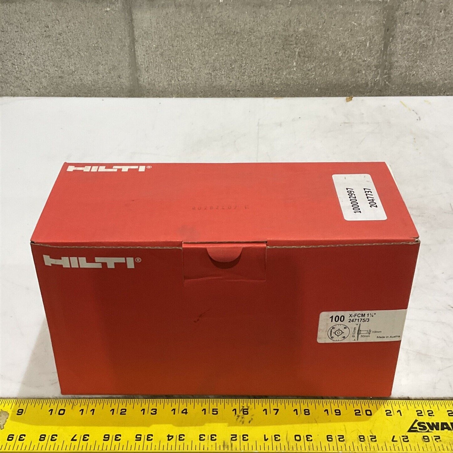 HILTI X-FCM 1 1/4” 247175/3 GRATING FASTENER LOT OF 100 373