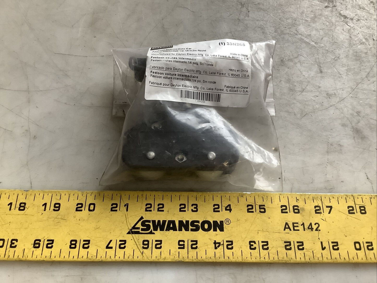 DAYTON 33N268 INTERMEDIATE CAR 1/4IN SM ROUND 476