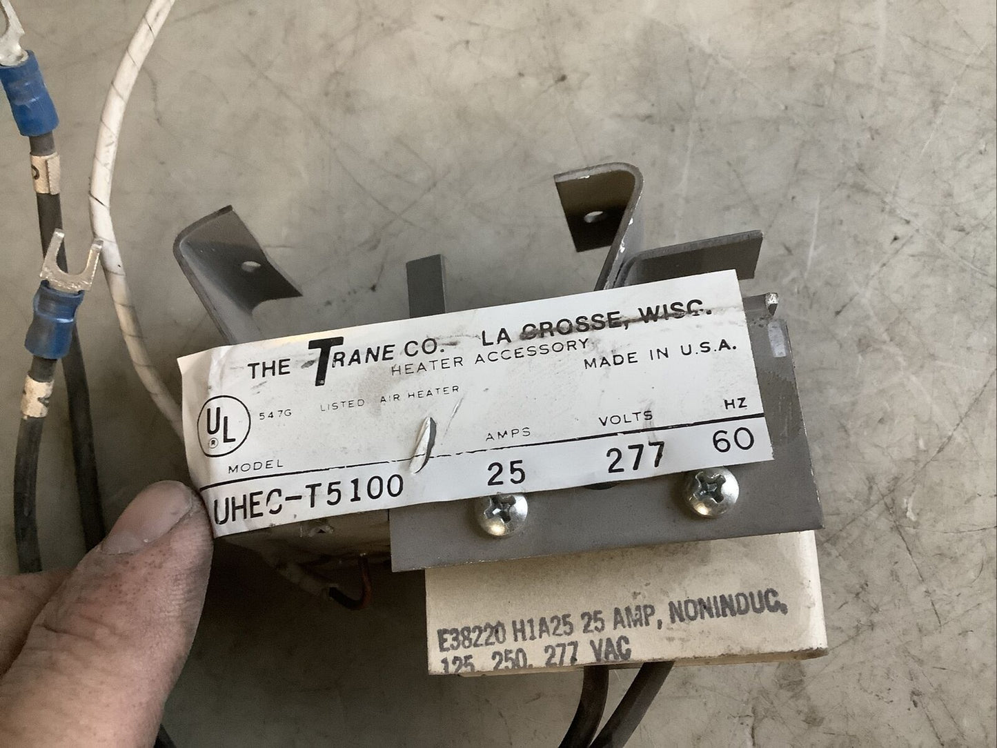 TRANE UHEC-T5100 AIR HEATER ACCESSORY 476