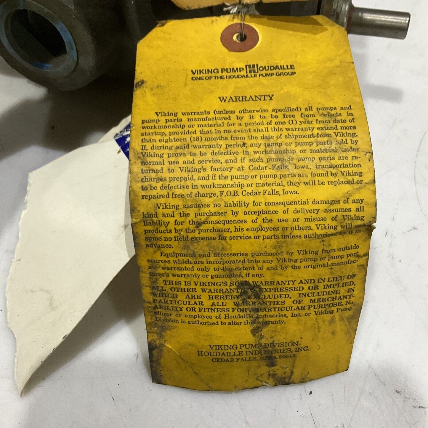 VIKING PUMP GG95 LUBE OIL PUMP 1-183-204 17HLR4 373