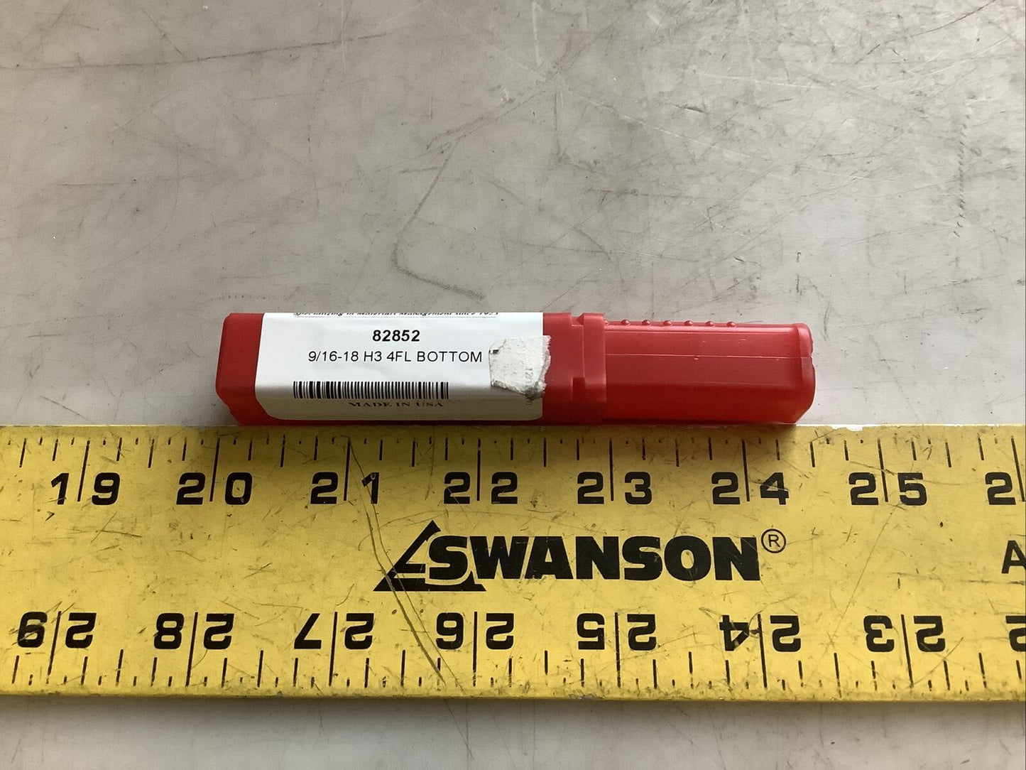 KIMBALL MIDWEST 82852 TAPER 9/16-18 H3 4FL 476