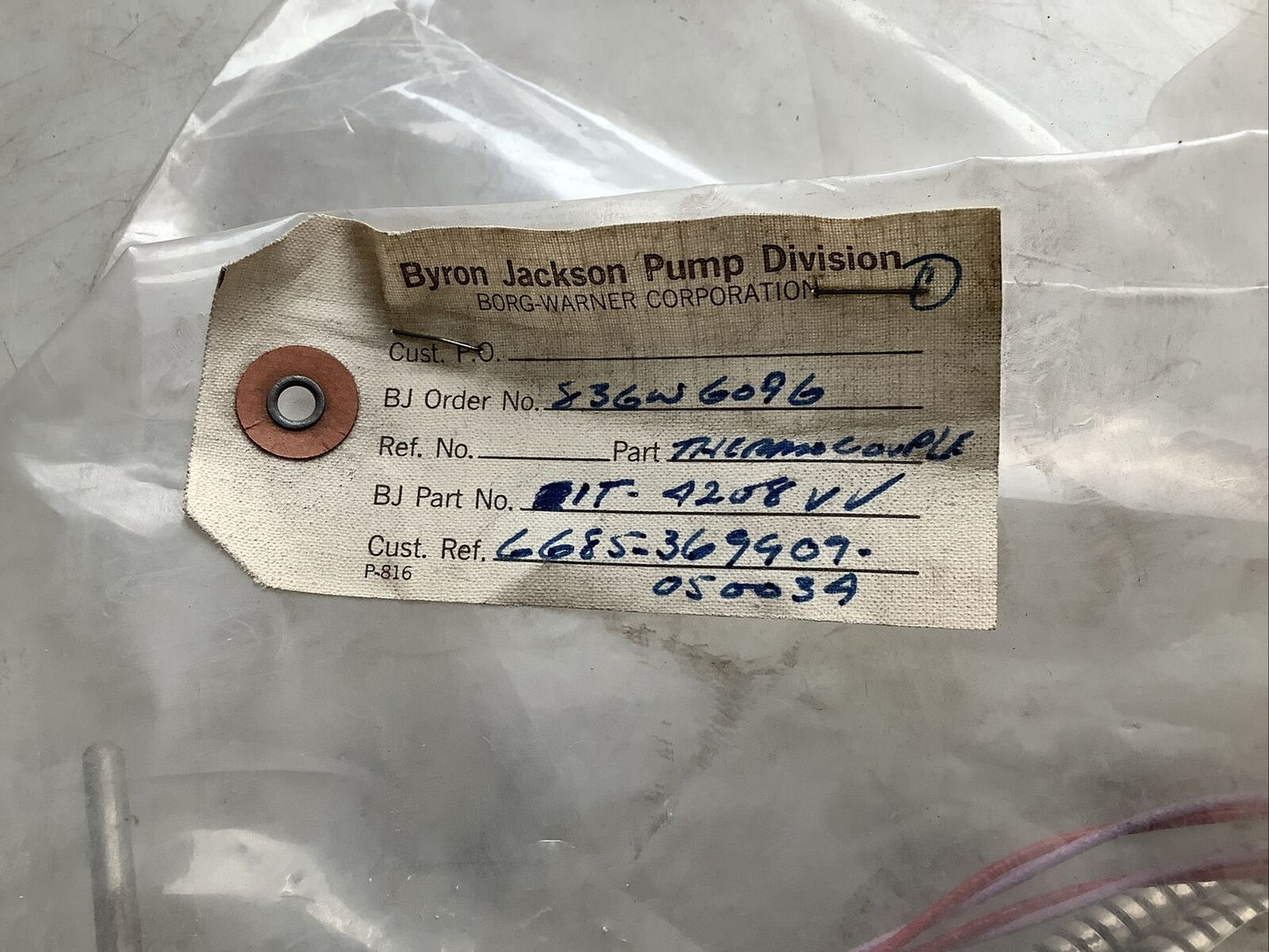 BYRON JACKSON IT-4208VV THERMOCOUPLE 373