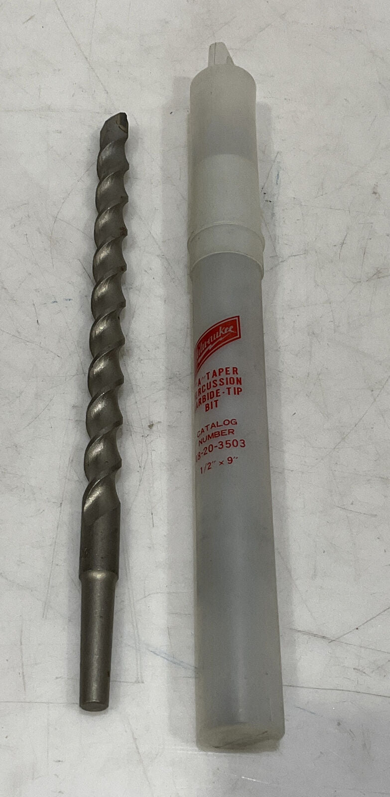 MILWAUKEE 48-20-3503 A TAPER PERCUSSION CARBIDE-TIP BIT 1/2” X 9” 373