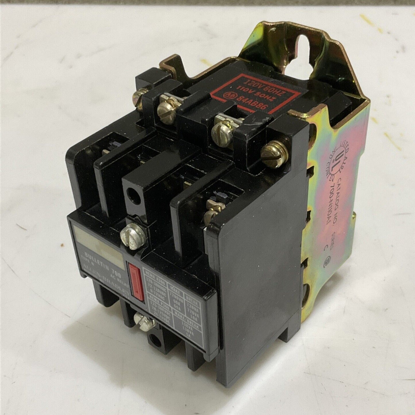 AB 700-N110A1 AC RELAY COIL TYPE N 120V 2 POLE 373